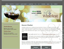 Tablet Screenshot of celebratewinefest.com